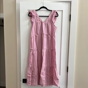 Pink Striped Kids Dress